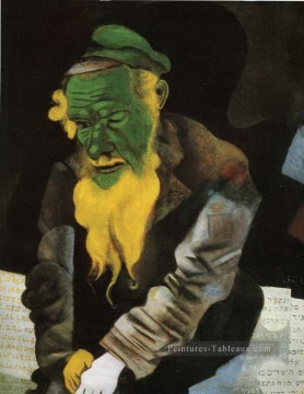  juif peinture à l’huile - Juif en vert MC juif